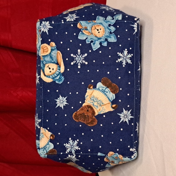 Snowflake * Teddybear Bunny Handbag Handmade Softform Machine Washable BG220 - Picture 5 of 13